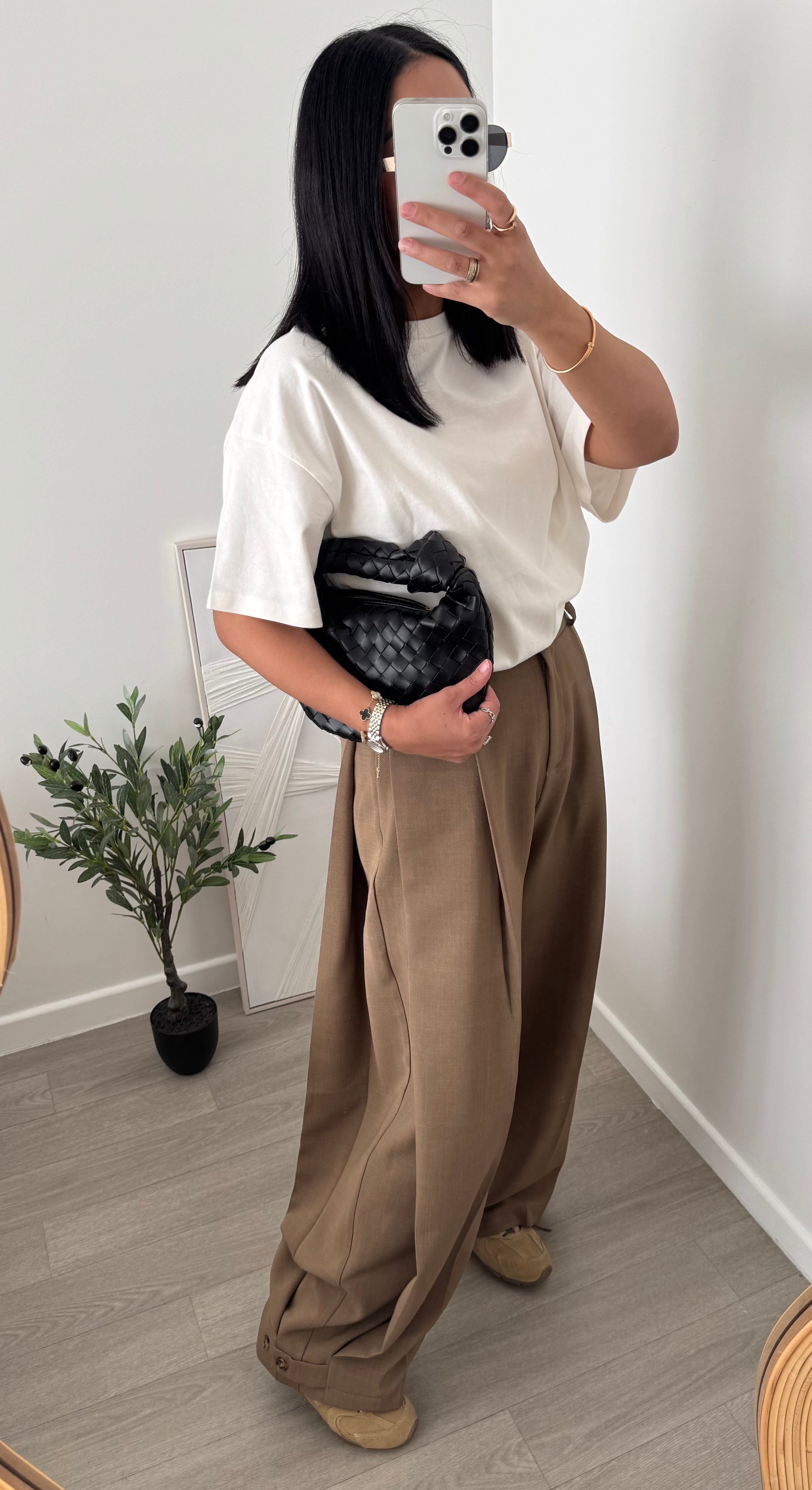 Pantalon OVER camel
