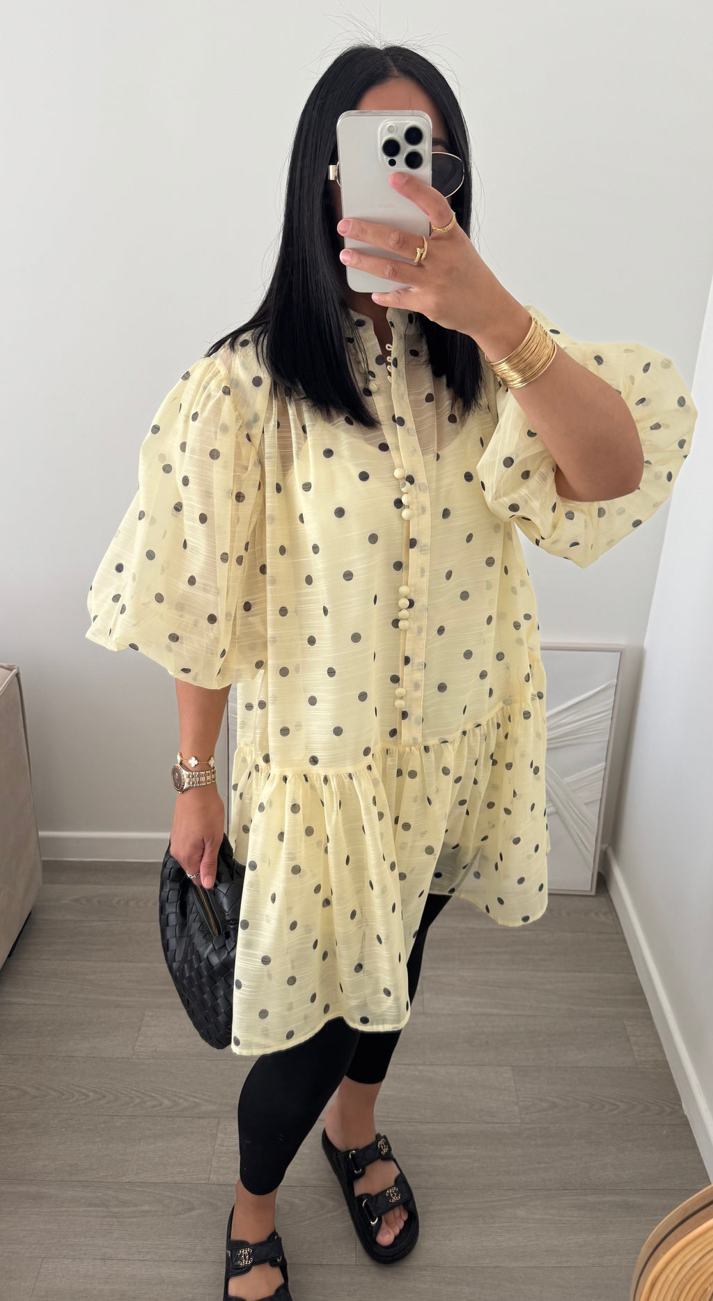 Robe POIS jaune