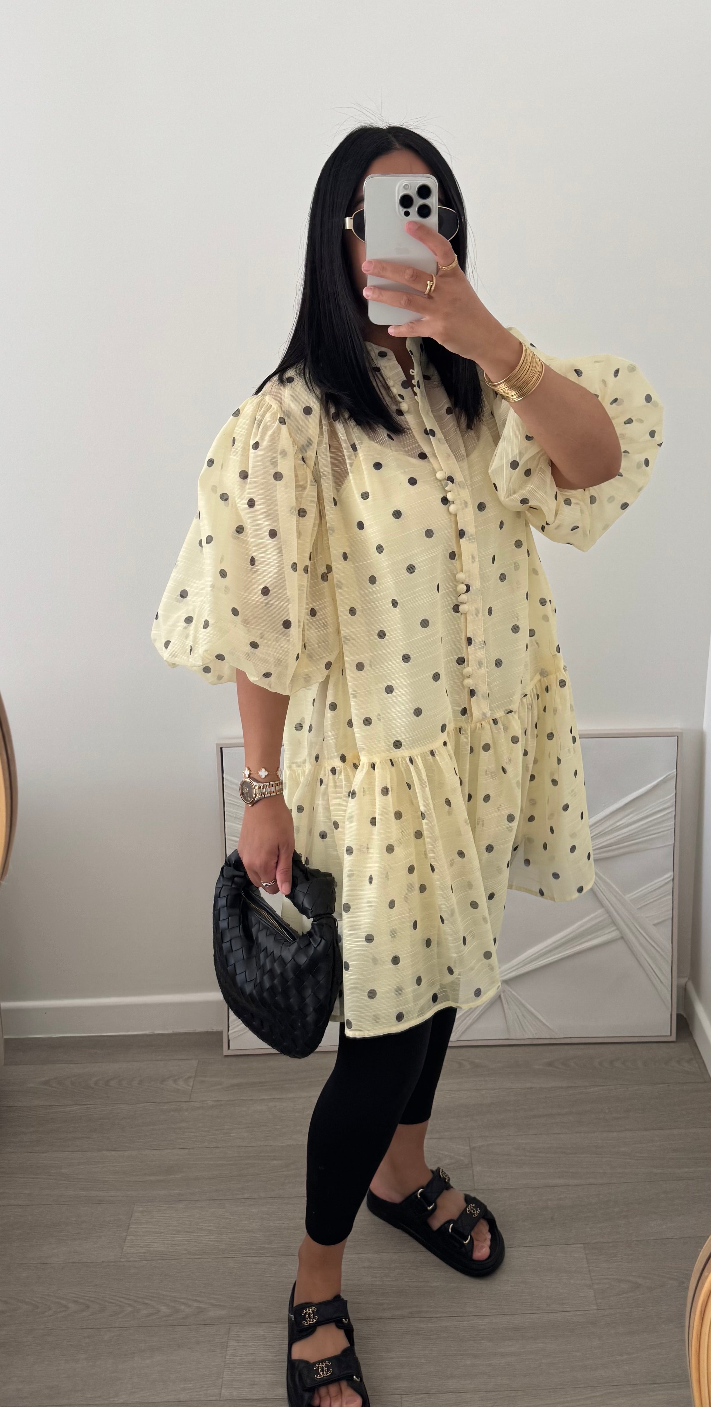 Robe POIS jaune