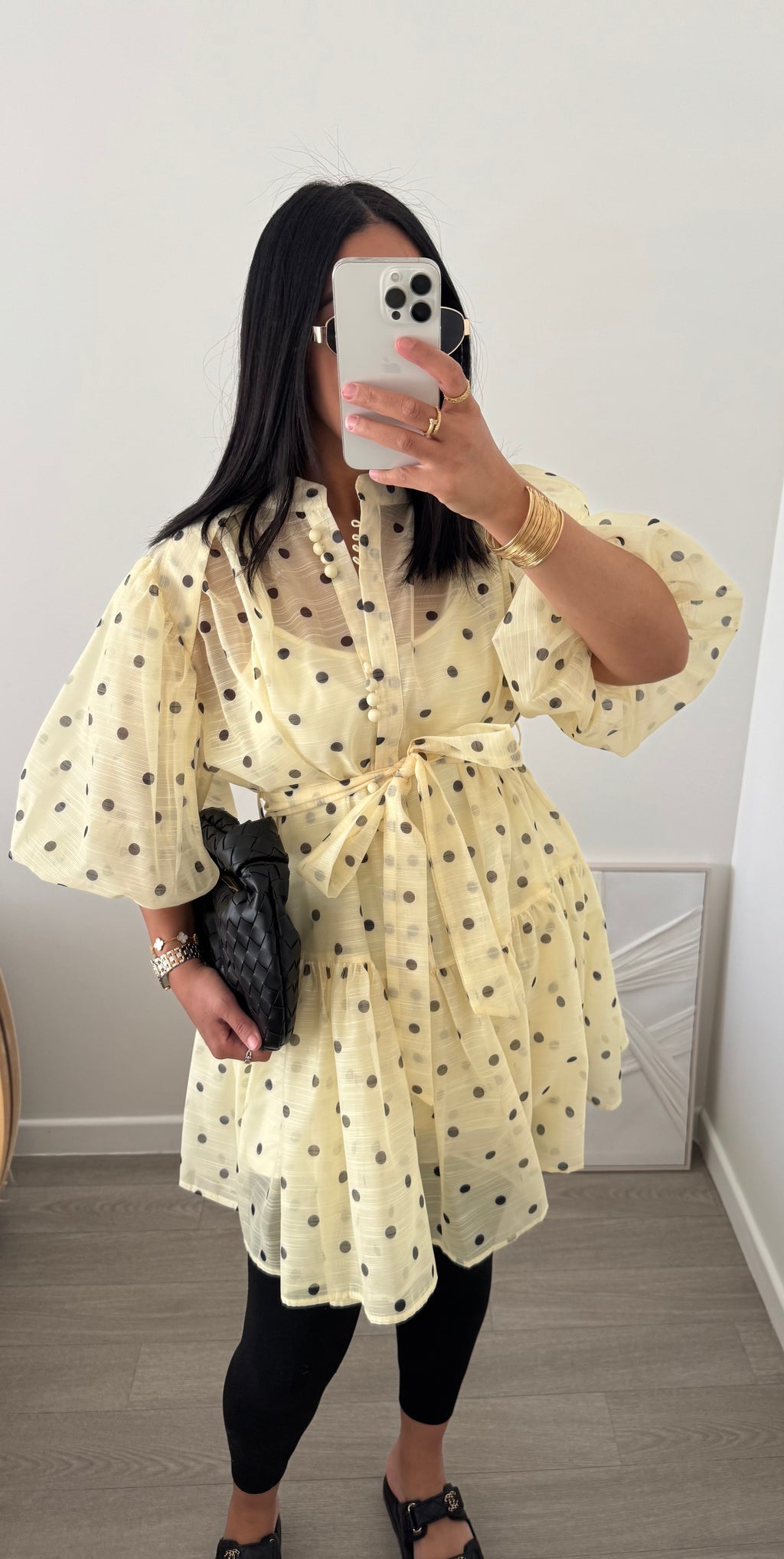 Robe POIS jaune