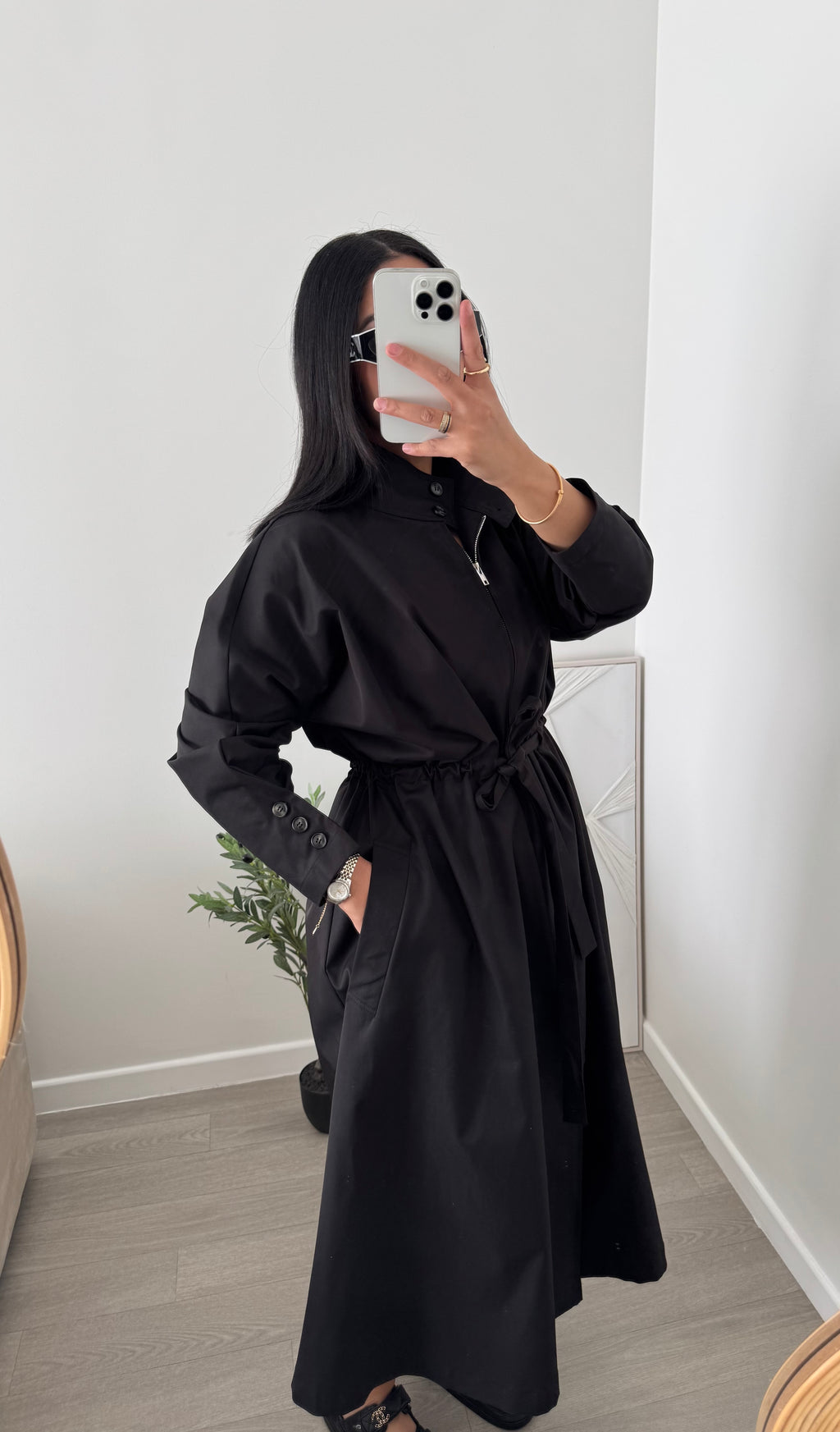 Robe trench noir