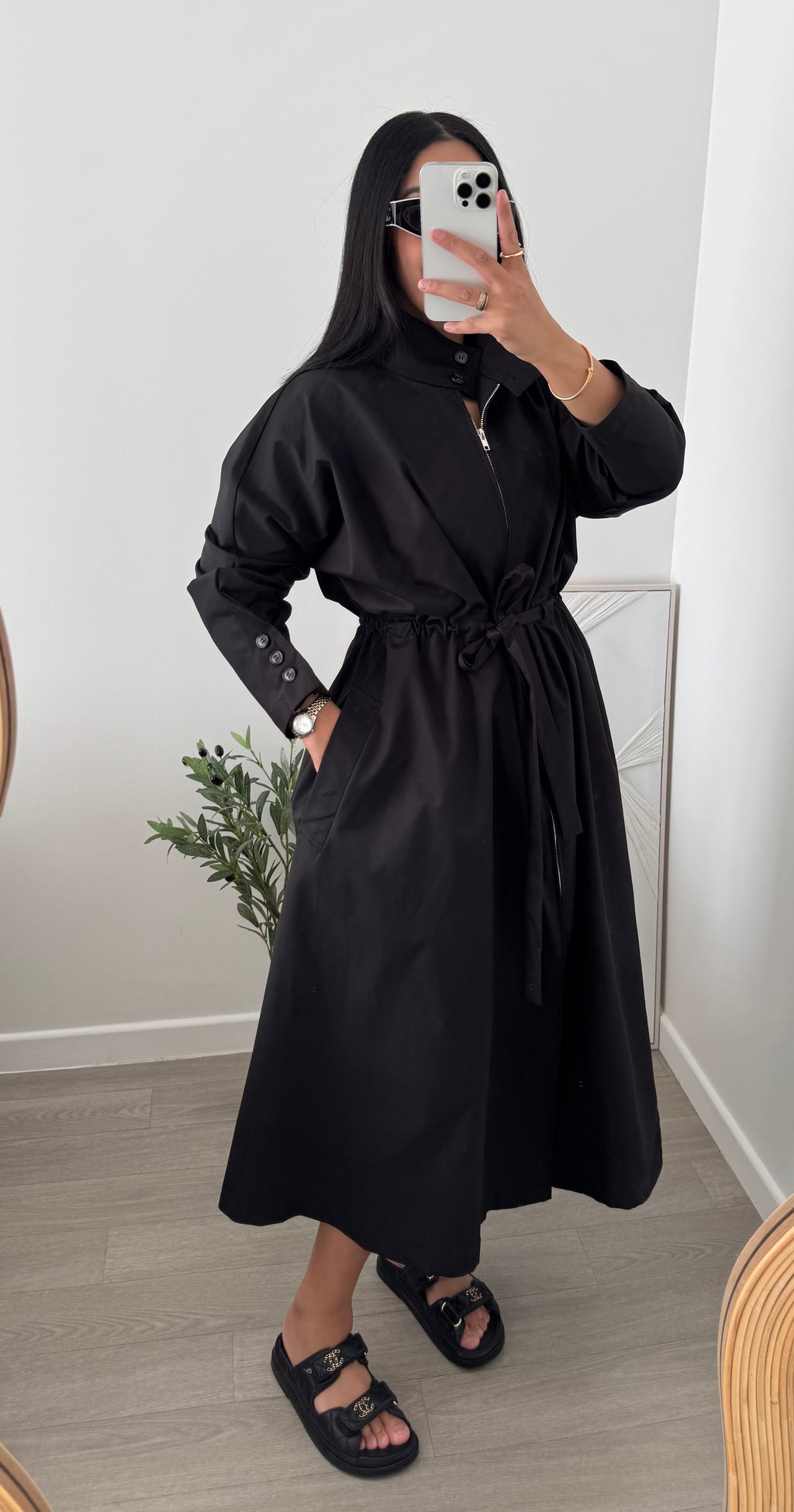 Robe trench noir