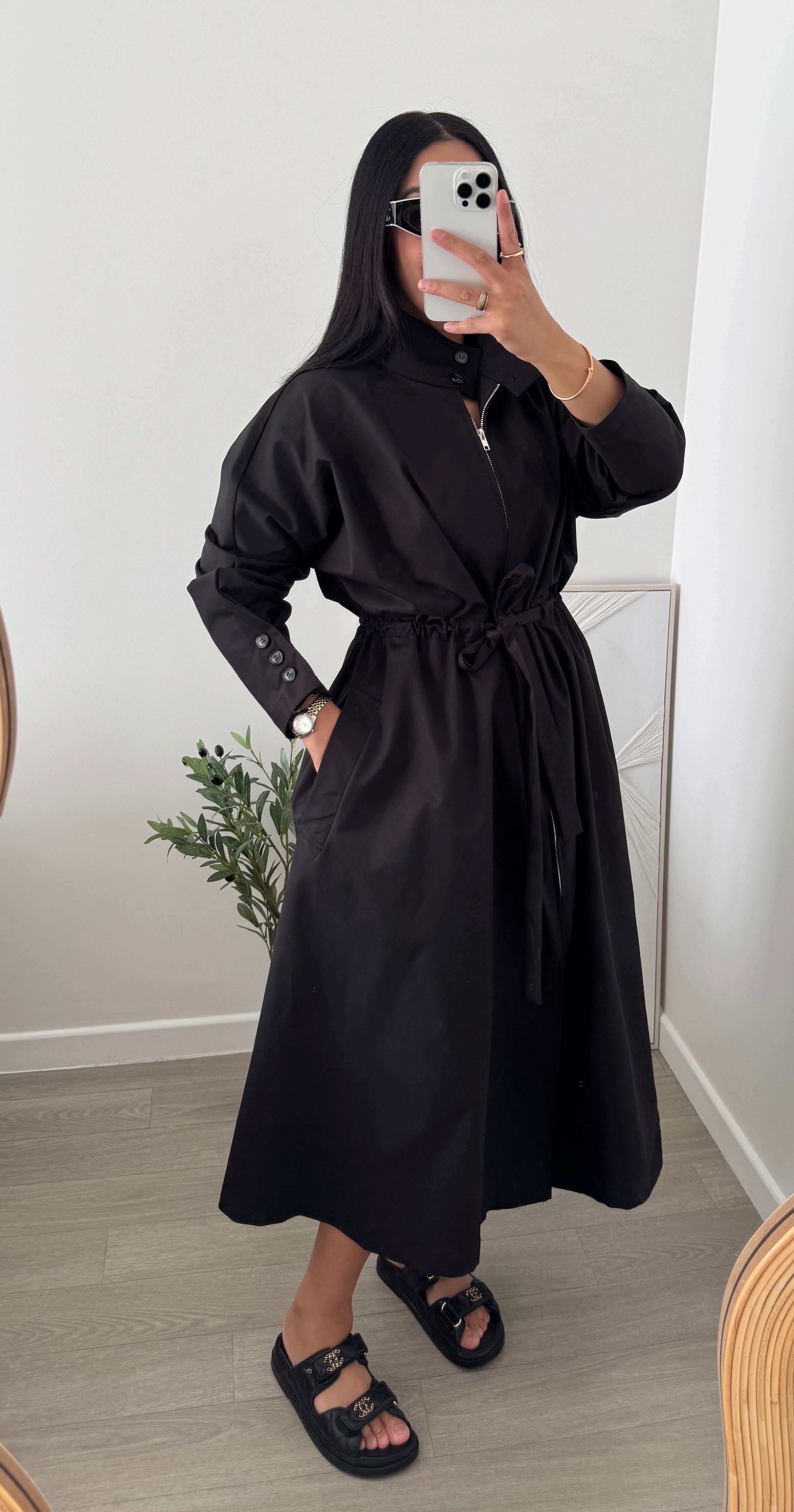 Robe trench noir