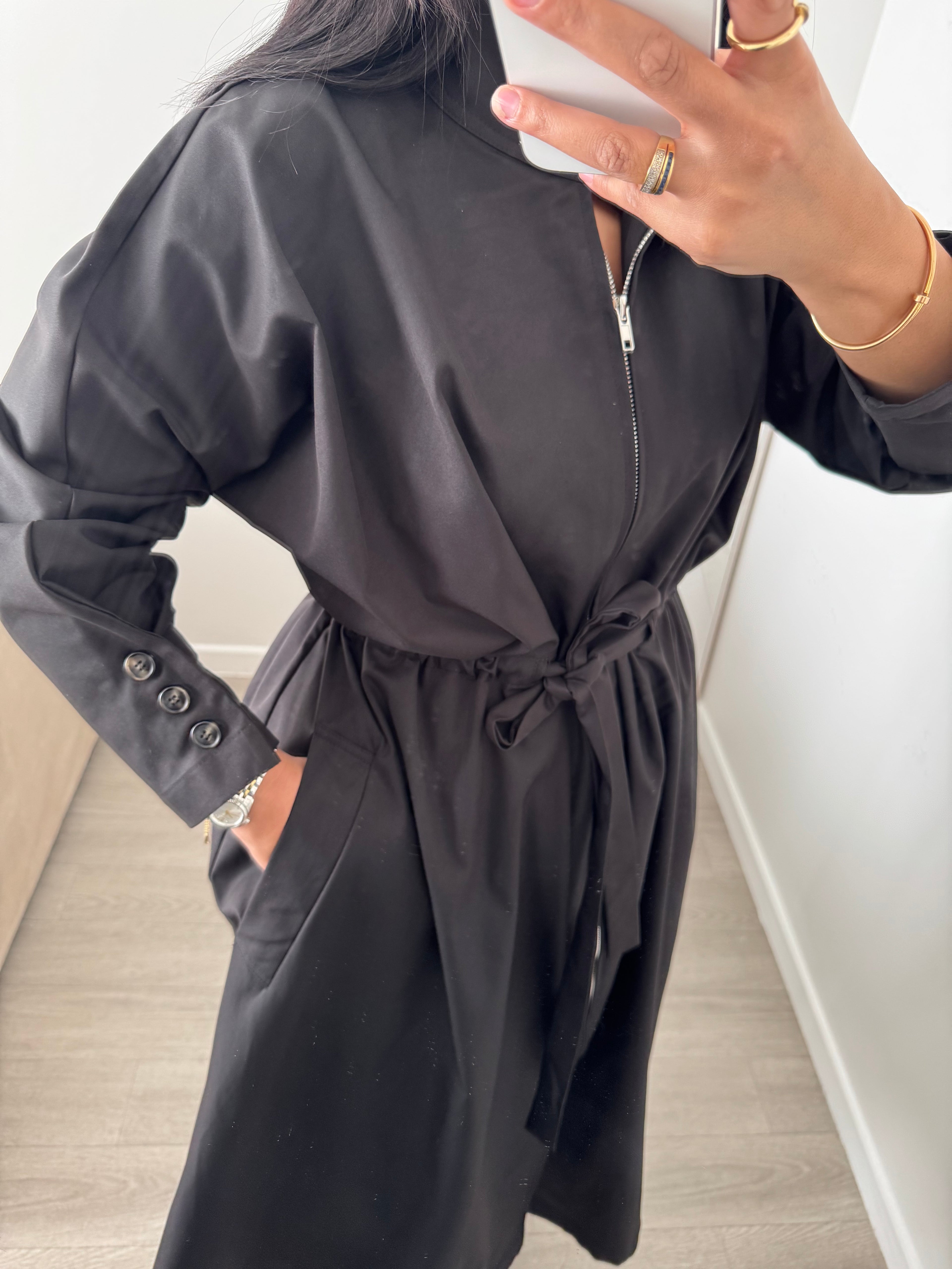 Robe trench noir
