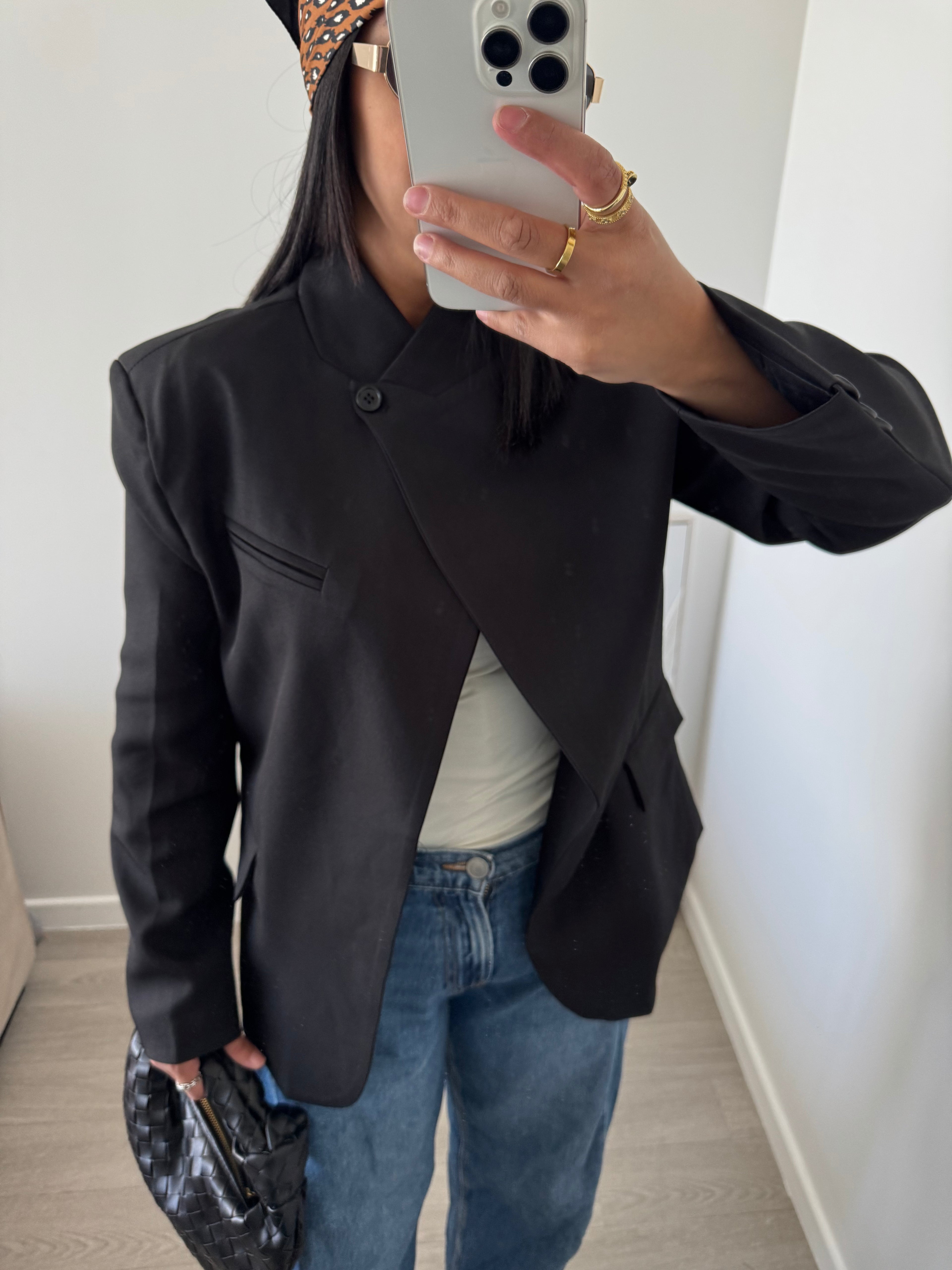 Blazer CROISÉ noir