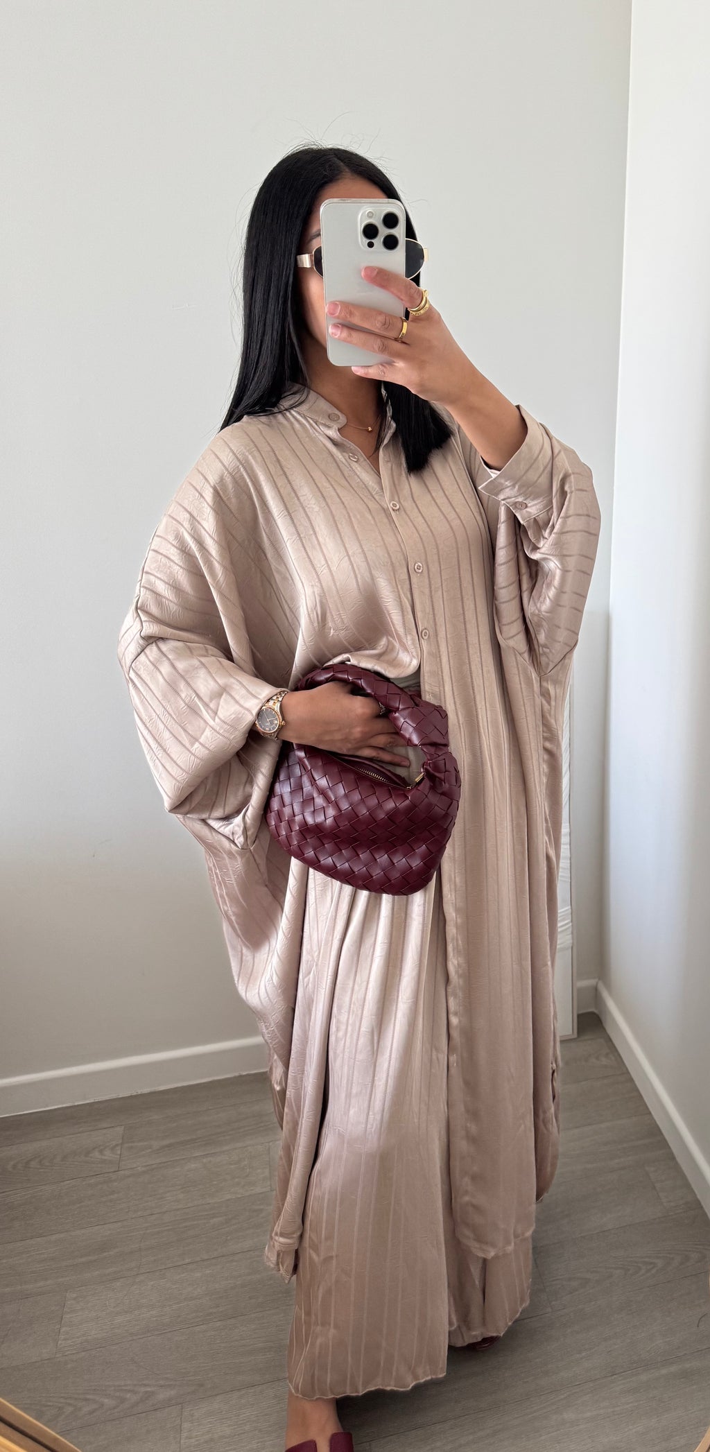 ensemble LILA satin