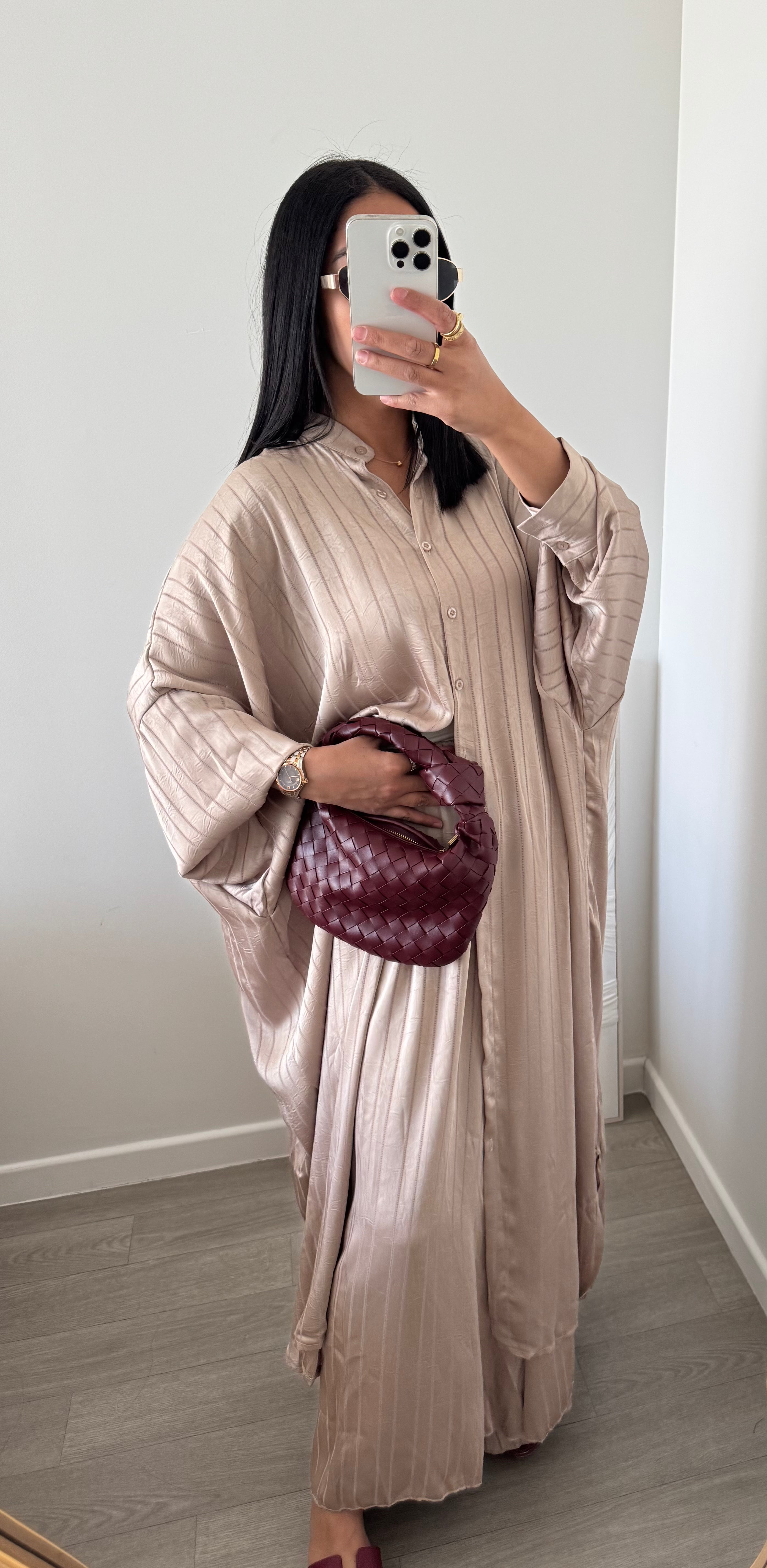 ensemble LILA satin